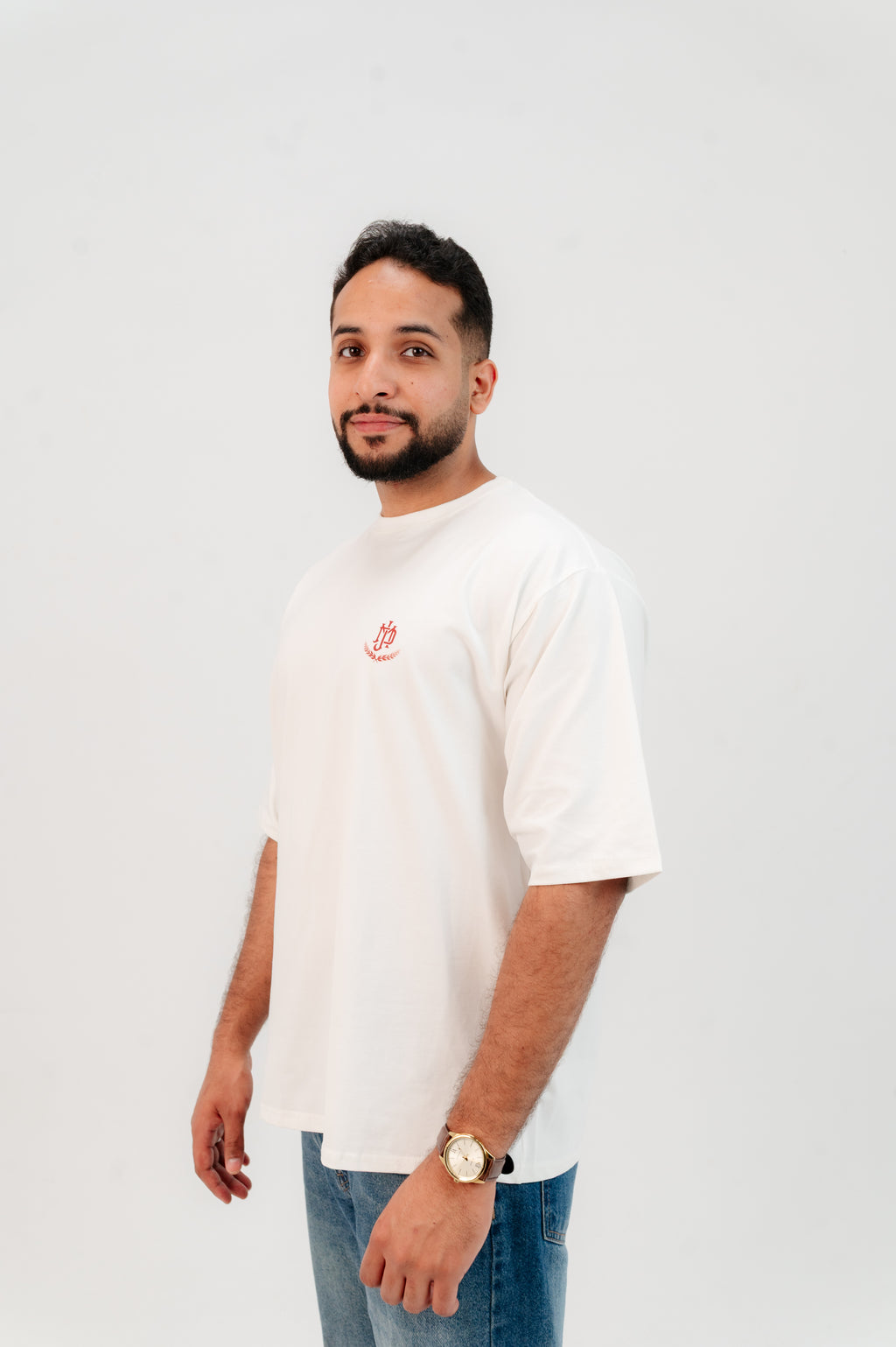 Oversized Off-white/Red T-shirt