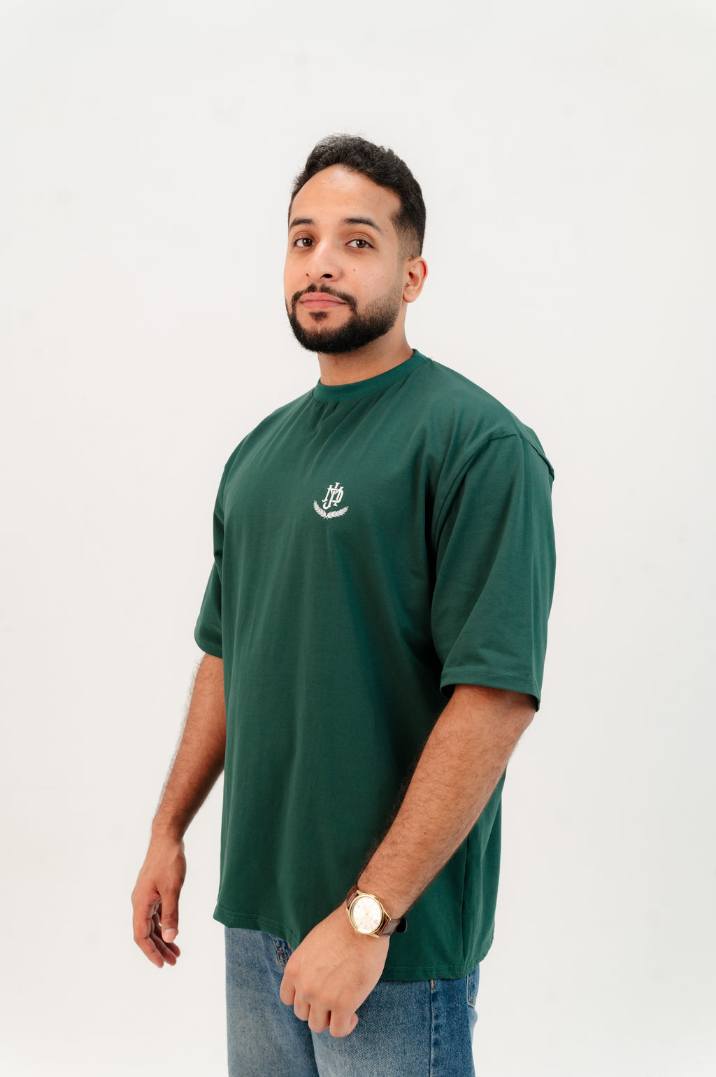 Oversized Green/White T-shirt