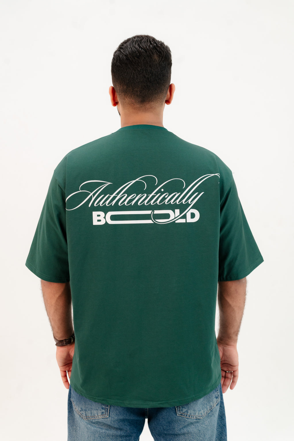 Oversized Green/White T-shirt