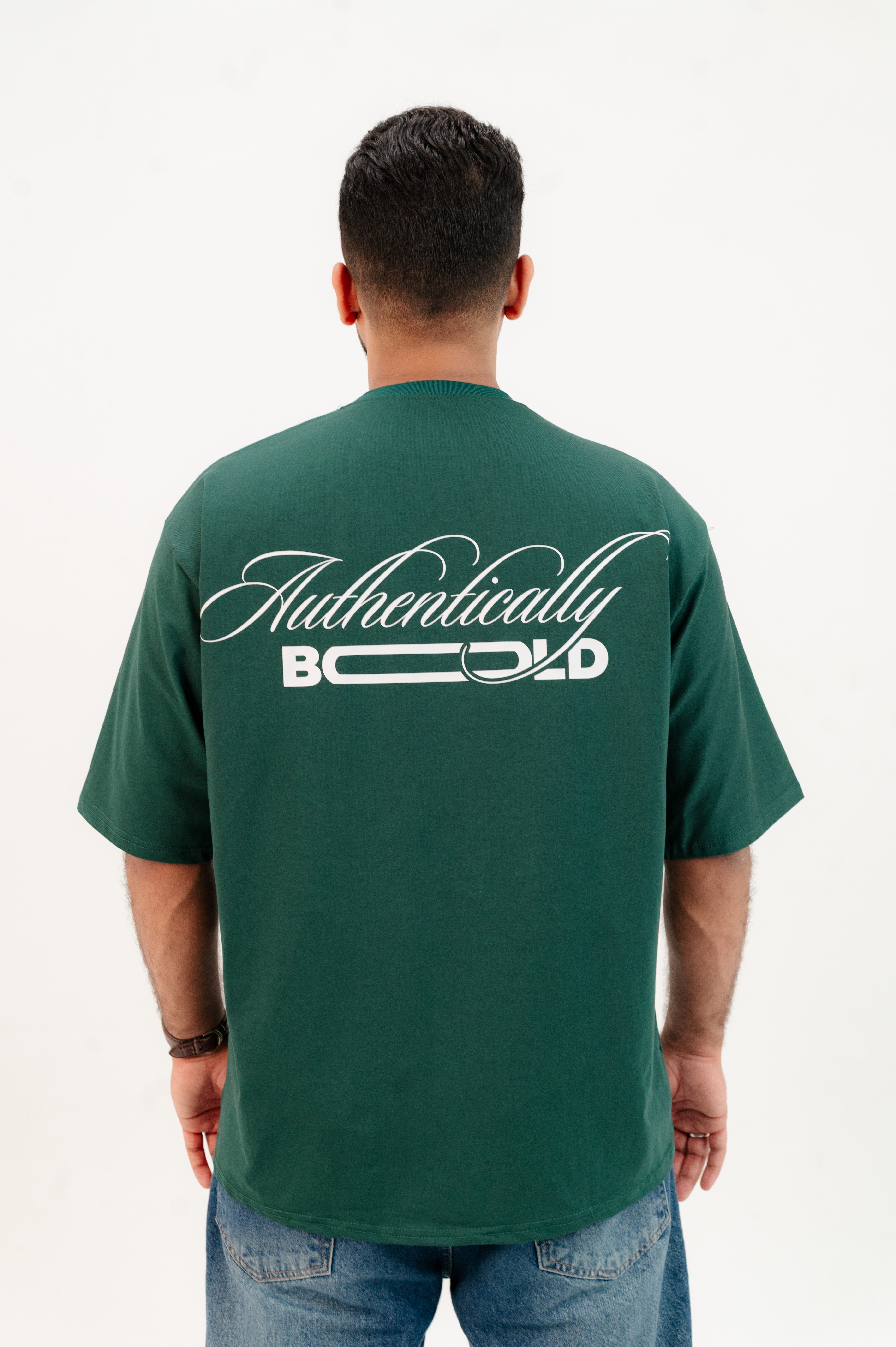 Oversized Green/White T-shirt