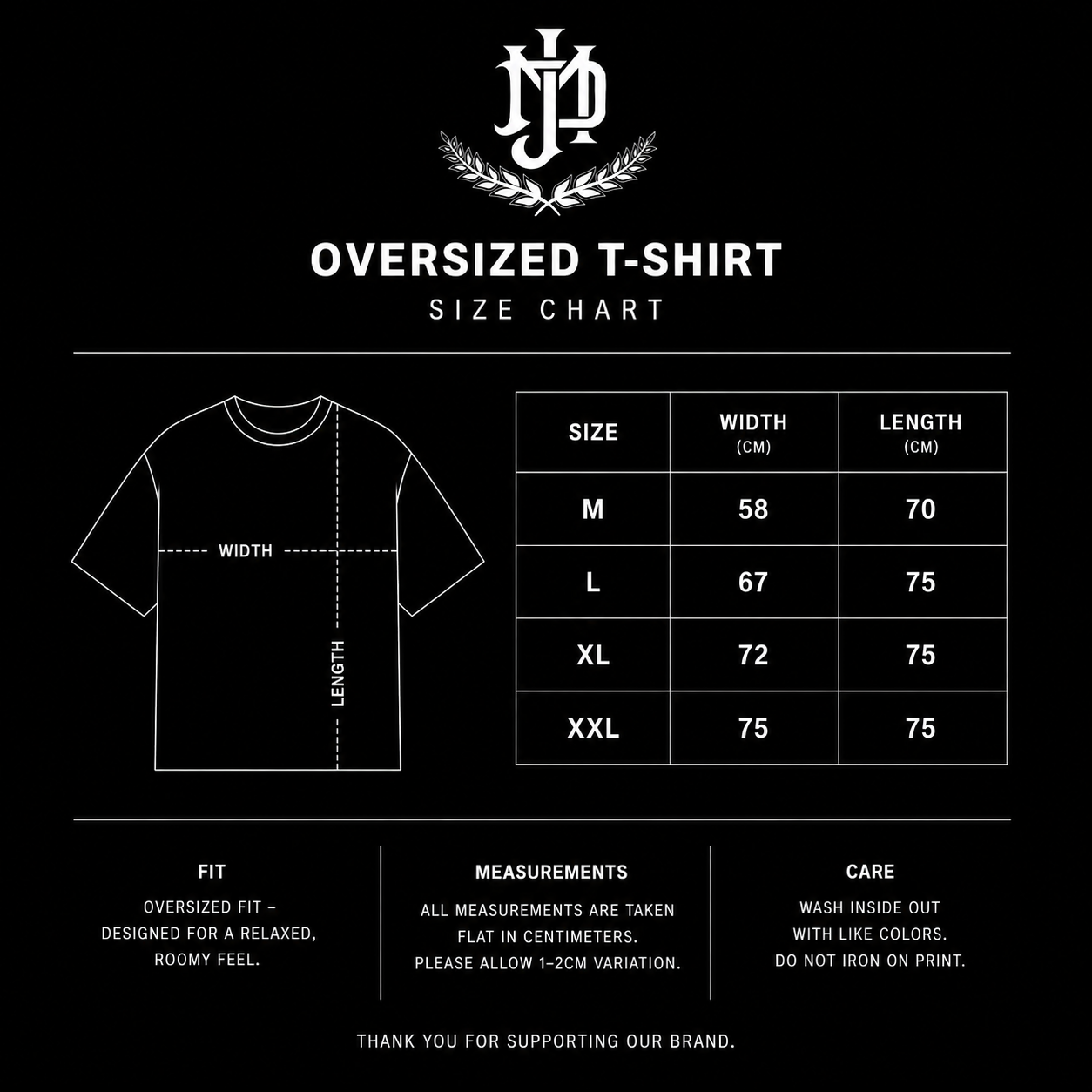 Oversized Black/Silver T-shirt